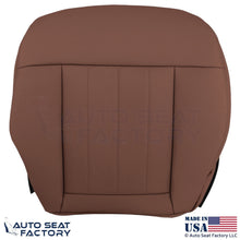 2010-2016 Fits Mercedes Benz E550 E350 Leatherette Perf. Bottom Covers Chestnut - OEM-Style Replacement Seat Cover