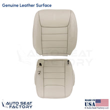 1999-2001 Fits Lincoln Town Car Genuine Leather Driver Seat Covers Lt. Parchment - OEM-Style Replacement Seat Cover