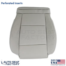 2013-2019 Fits Cadillac ATS Leather Front Driver Bottom Cover Light Platinum - OEM-Style Replacement Seat Cover