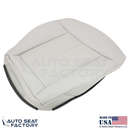2010-2013 Fits Mercedes Benz E550 E350 Leatherette Perf. Bottom Covers Ash Gray - OEM-Style Replacement Seat Cover
