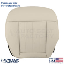 2010-2013 Fits Mercedes Benz E550 Leatherette Perf Passenger Bottom Cover Almond - OEM-Style Replacement Seat Cover