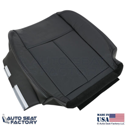 2013-2018 Fits Nissan Altima Sedan Genuine Leather Driver Bottom Cover Charcoal - OEM-Style Replacement Seat Cover