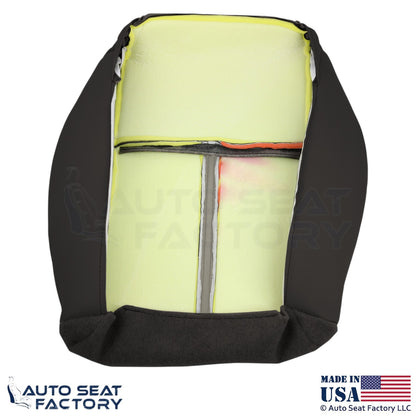 2006-2007 Fits Jeep Grand Cherokee Leather Suede Insert Bottom Seat Covers Gray - OEM-Style Replacement Seat Cover