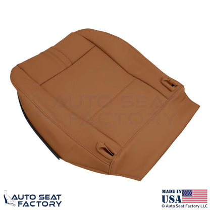 2009-2010 Fits BMW X3 Genuine Leather Front Bottom Seat Covers Saddle Brown - OEM-Style Replacement Seat Cover