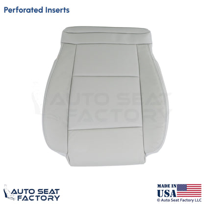 2015-2019 Fits Cadillac ATS Leather Front Driver Bottom Seat Cover Light Neutral - OEM-Style Replacement Seat Cover