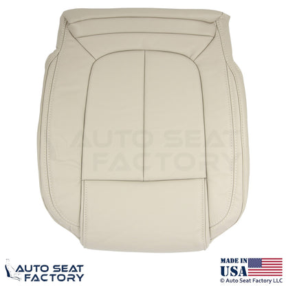 2014-2016 Fits Buick LaCrosse Genuine Leather Front Bottom Covers Light Neutral - OEM-Style Replacement Seat Cover