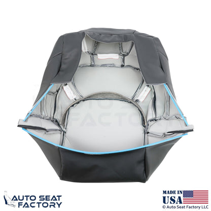 2020 Fits Dodge Ram 1500 Quad Cab Genuine Leather Front & Jump Seat Covers Black - OEM-Style Replacement Seat Cover