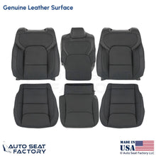 2020 Fits Dodge Ram 1500 Quad Cab Genuine Leather Front & Jump Seat Covers Black - OEM-Style Replacement Seat Cover