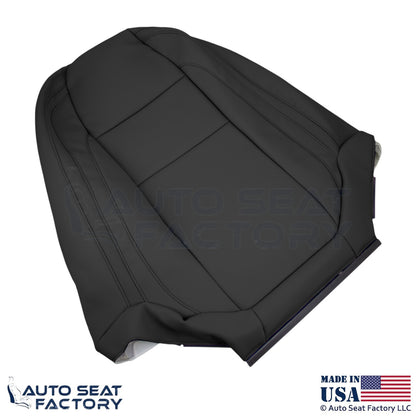 2008-2013 Fits Volvo C70 Leather Perforated Front Passenger Seat Covers Offblack - OEM-Style Replacement Seat Cover