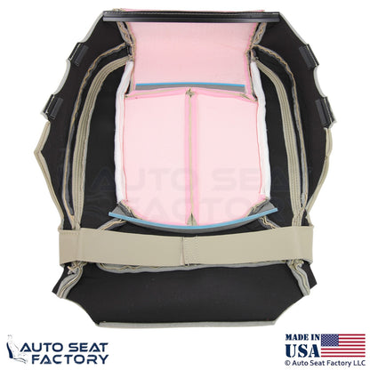 2014-2016 Fits Buick LaCrosse Genuine Leather Front Bottom Covers Light Neutral - OEM-Style Replacement Seat Cover