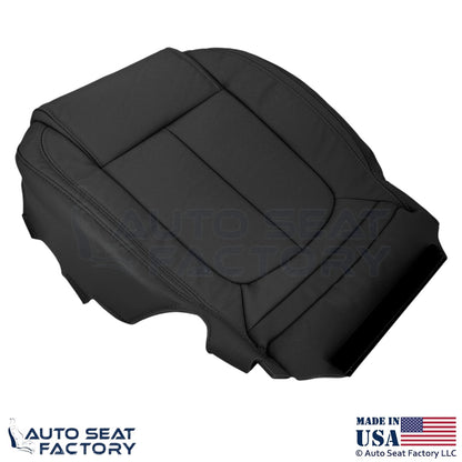 2014-2016 Fits Buick LaCrosse Genuine Leather Front Bottom Seat Covers Ebony - OEM-Style Replacement Seat Cover