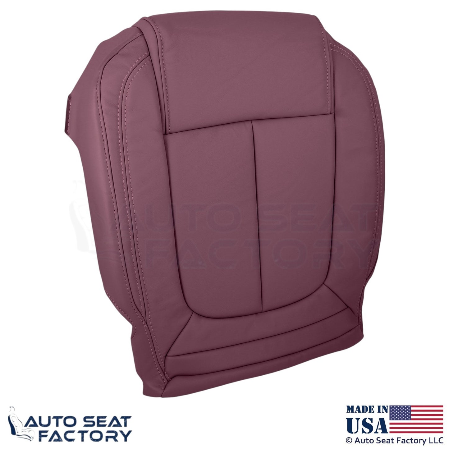 2014-2016 Fits Buick LaCrosse Genuine Leather Front Bottom Seat Covers Sangria - OEM-Style Replacement Seat Cover