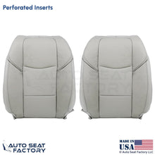 2013-2019 Fits Cadillac ATS Leatherette Front Top Seat Covers Light Platinum - OEM-Style Replacement Seat Cover