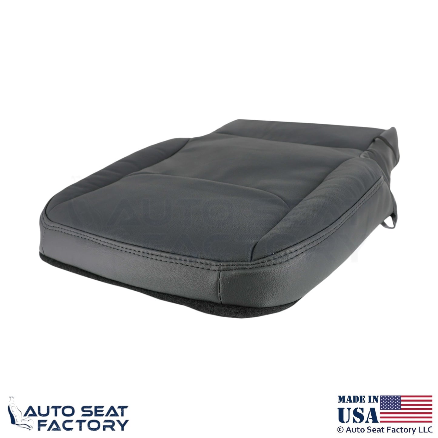 2020 Fits Dodge Ram 1500 Quad Cab Genuine Leather Front & Jump Seat Covers Black - OEM-Style Replacement Seat Cover