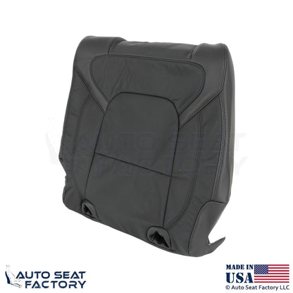 2020 Fits Dodge Ram 1500 Genuine Leather Rear Bench Passenger Side Covers Black - OEM-Style Replacement Seat Cover