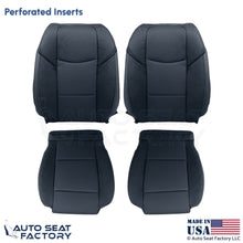 2013-2019 Fits Cadillac ATS Leather Perf Front Replacement Seat Covers Black - OEM-Style Replacement Seat Cover