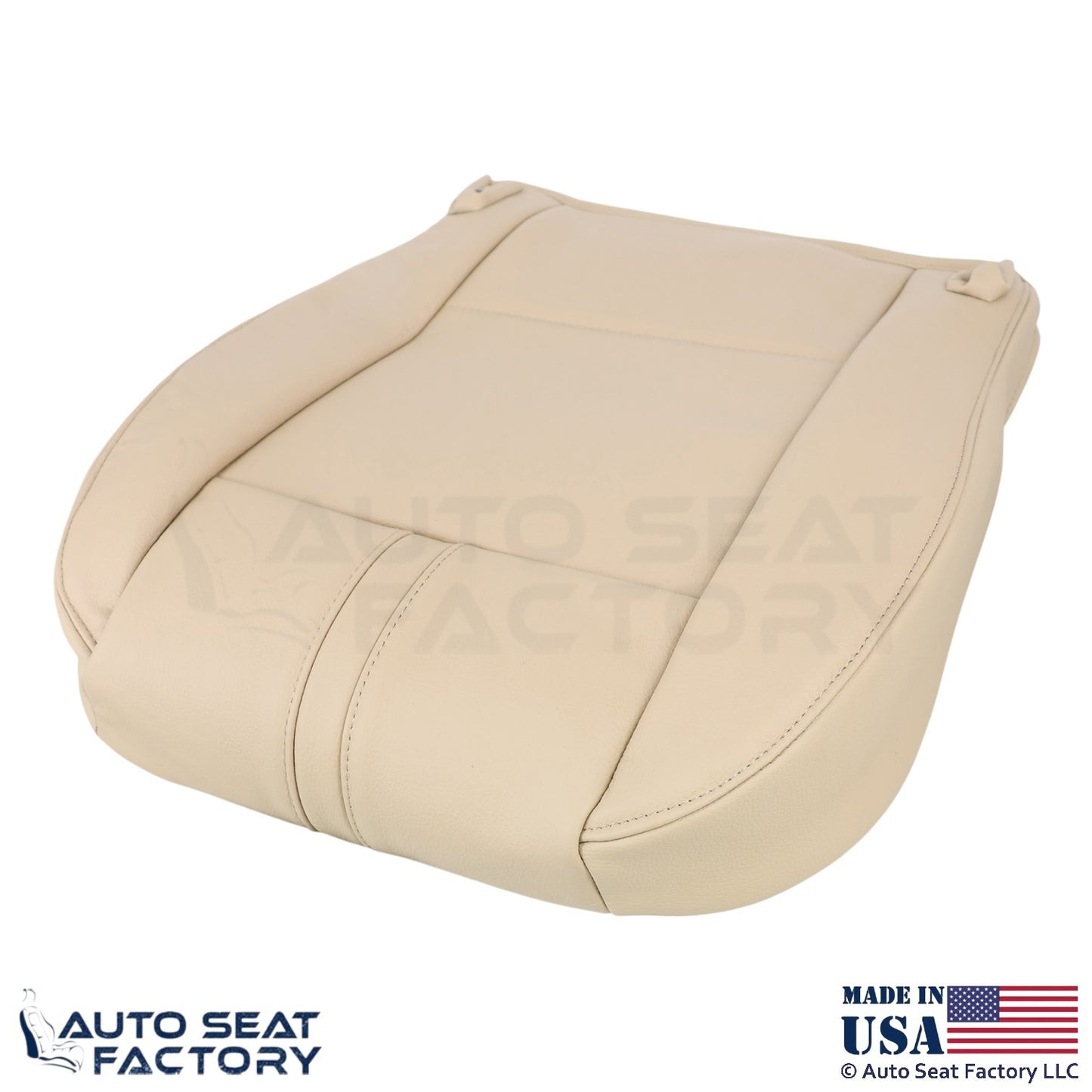 2003-2010 Fits BMW X3 Leatherette Front Driver Bottom Seat Cover Sand Beige - OEM-Style Replacement Seat Cover