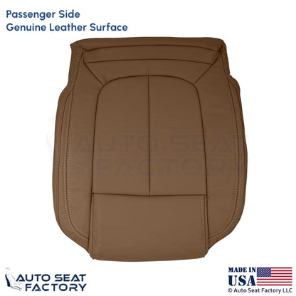 2014-2016 Fits Buick LaCrosse Genuine Leather Passenger Bottom Cover Choccachino - OEM-Style Replacement Seat Cover