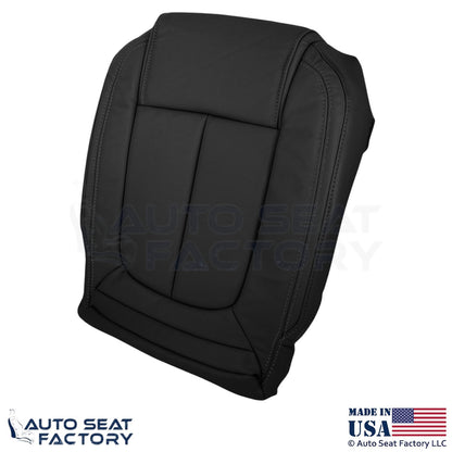 2014-2016 Fits Buick LaCrosse Genuine Leather Front Bottom Seat Covers Ebony - OEM-Style Replacement Seat Cover