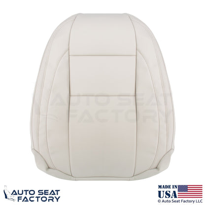 2008-2013 Fits Volvo C70  Leather Perforated Front Top Seat Covers Calcite Cream - OEM-Style Replacement Seat Cover