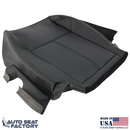 2013-2018 Fits Nissan Altima Sedan Genuine Leather Driver Bottom Cover Charcoal - OEM-Style Replacement Seat Cover