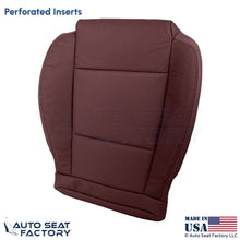 2013-2019 Fits Cadillac ATS Leatherette Front Driver Bottom Cover Morello Red - OEM-Style Replacement Seat Cover