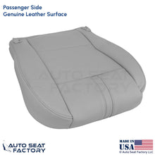 2003-2008 Fits BMW X3 Genuine Leather Front Passenger Bottom Seat Cover Gray - OEM-Style Replacement Seat Cover