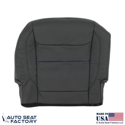 2020 Fits Dodge Ram 1500 Genuine Leather Rear Bench Passenger Side Covers Black - OEM-Style Replacement Seat Cover