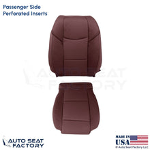 2013-2019 Fits Cadillac ATS Leather Perf Front Passenger Side Covers Morello Red - OEM-Style Replacement Seat Cover