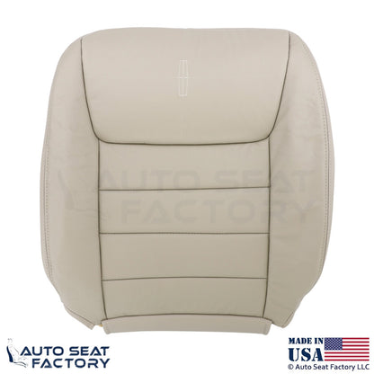 1999-2001 Fits Lincoln Town Car Genuine Leather Passenger Covers Lt. Parchment - OEM-Style Replacement Seat Cover