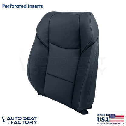 2013-2019 Fits Cadillac ATS Leatherette Perf Front Driver Top Seat Covers Black - OEM-Style Replacement Seat Cover