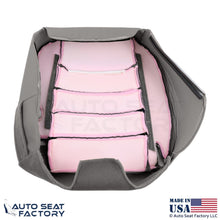 1999-2001 For Lincoln Town Car Genuine Leather Driver Bottom Cover Lt. Graphite - OEM-Style Replacement Seat Cover