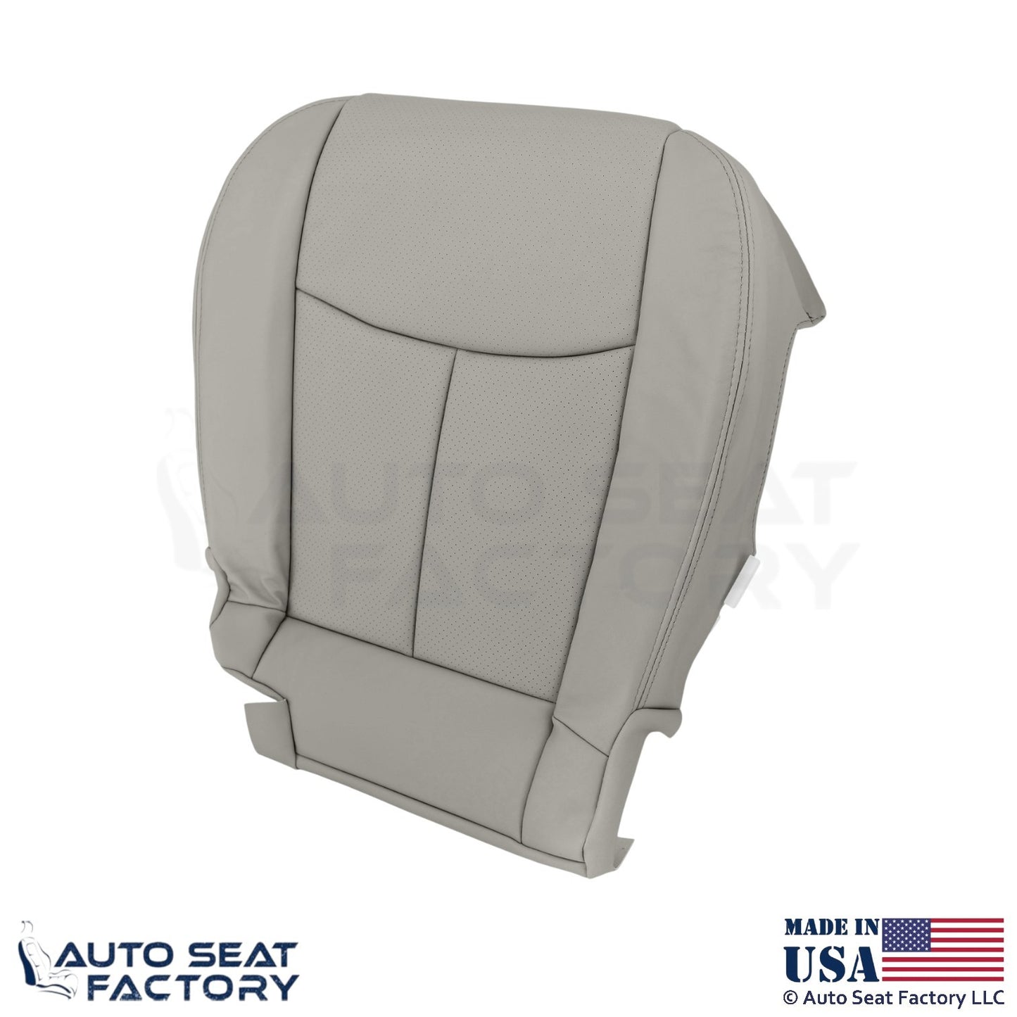 2011-2013 Fits Infiniti M37 M56 Genuine Leather Driver Bottom Seat Cover Stone - OEM-Style Replacement Seat Cover