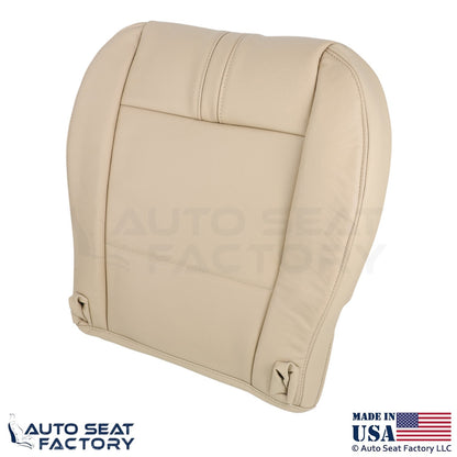 2003-2010 Fits BMW X3 Genuine Leather Front Driver Bottom Seat Cover Sand Beige - OEM-Style Replacement Seat Cover