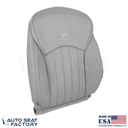 2008-2010 For Infiniti EX35 Genuine Leather Passenger Top Seat Cover Stone - OEM-Style Replacement Seat Cover