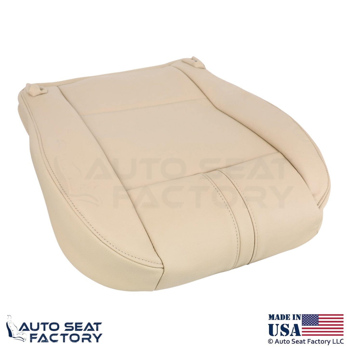 2003-2010 Fits BMW X3 Leatherette Front Passenger Bottom Seat Cover Sand Beige - OEM-Style Replacement Seat Cover