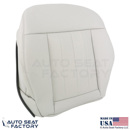 2010-2013 Fits Mercedes Benz E550 E350 Genuine Leather Perf. Bottom Covers Ash - OEM-Style Replacement Seat Cover