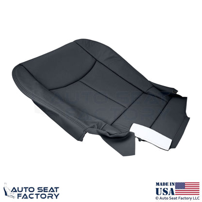2011-2013 Fits Infiniti M37 M56 Genuine Leather Passenger Bottom Cover Graphite - OEM-Style Replacement Seat Cover