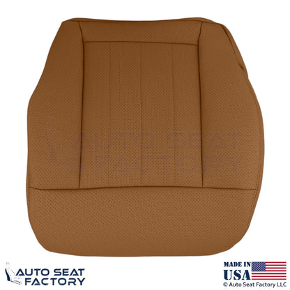 2010-2016 For Mercedes Benz E550 E350 Leatherette Perf Driver Bottom Cover Beige - OEM-Style Replacement Seat Cover