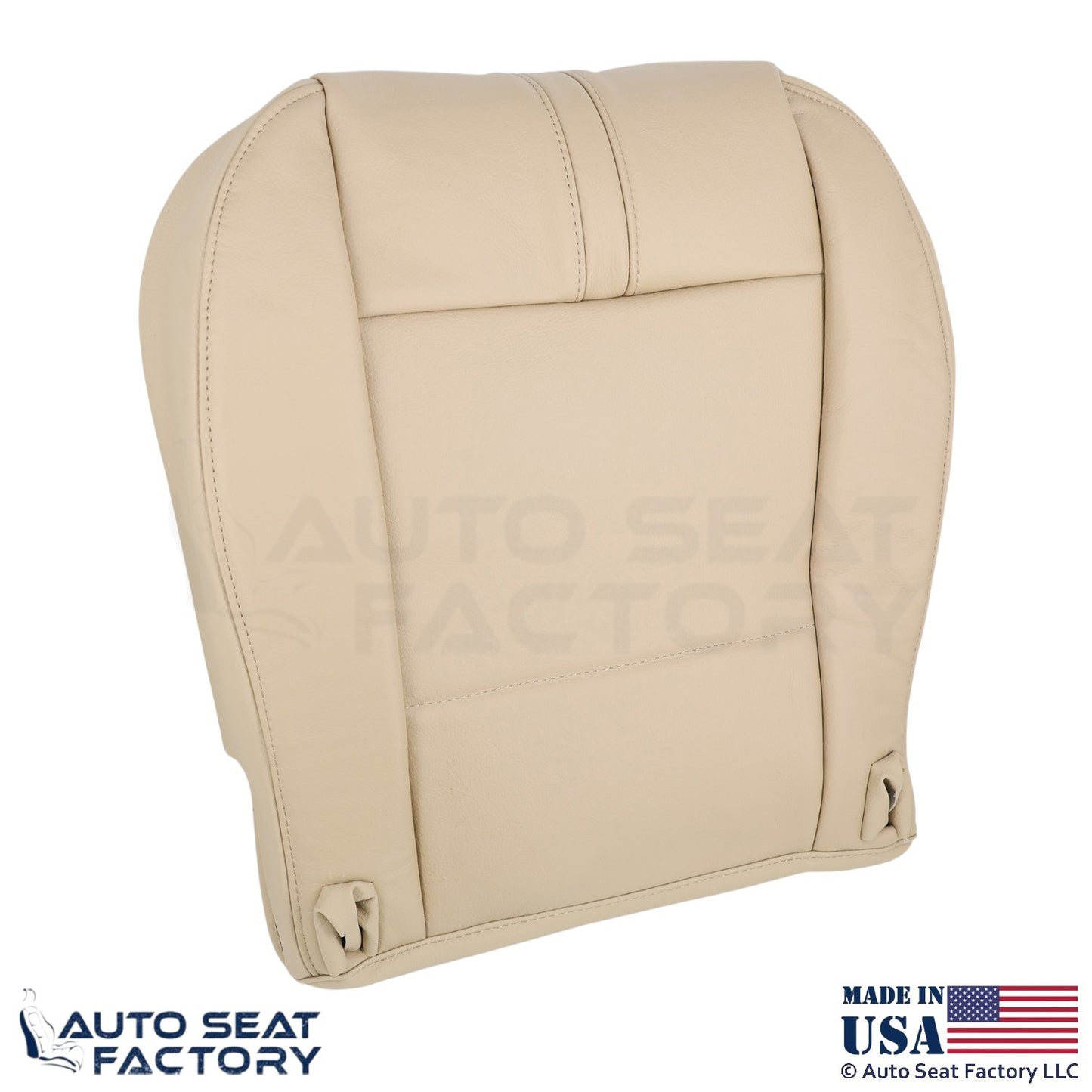 2003-2010 Fits BMW X3 Leatherette Front Bottom Replacement Covers Sand Beige - OEM-Style Replacement Seat Cover