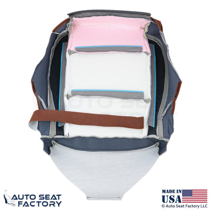 2015-2019 Fits Cadillac ATS Leatherette Perf Front Driver Side Seat Covers Brown - OEM-Style Replacement Seat Cover