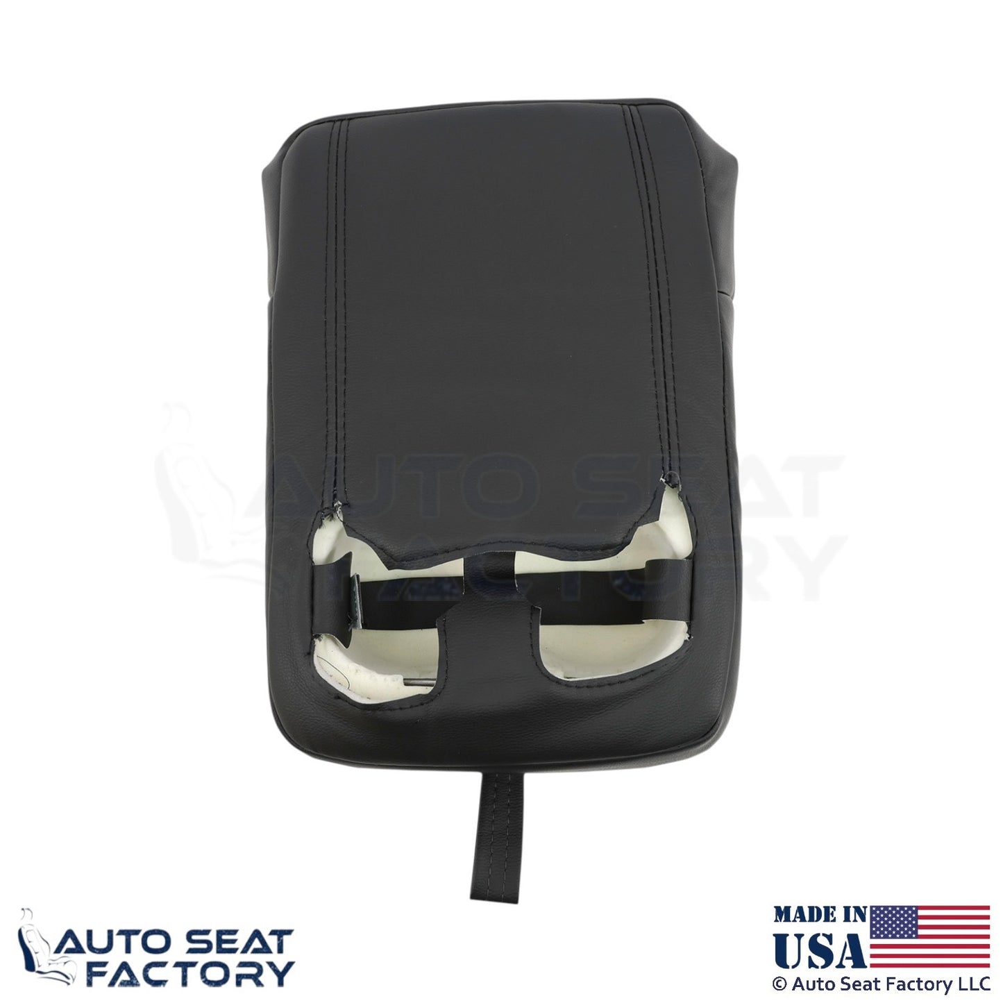 2020 Fits Dodge Ram 1500 Genuine Leather Rear Bench Driver Side Top Cover Black - OEM-Style Replacement Seat Cover