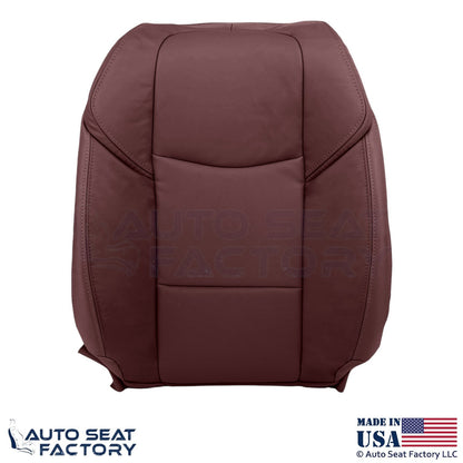 2013-2019 Fits Cadillac ATS Leatherette Front Driver Top Seat Cover Morello Red - OEM-Style Replacement Seat Cover
