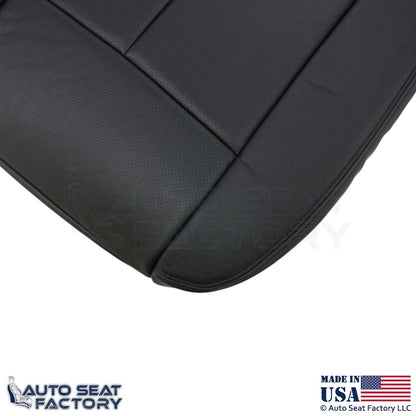 2013-2018 Fits Nissan Altima Sedan Genuine Leather Driver Bottom Cover Charcoal - OEM-Style Replacement Seat Cover