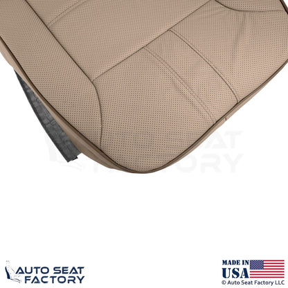 2010-2013 Fits Mercedes Benz R-Class Genuine Leather Passenger Bottom Cover Tan - OEM-Style Replacement Seat Cover