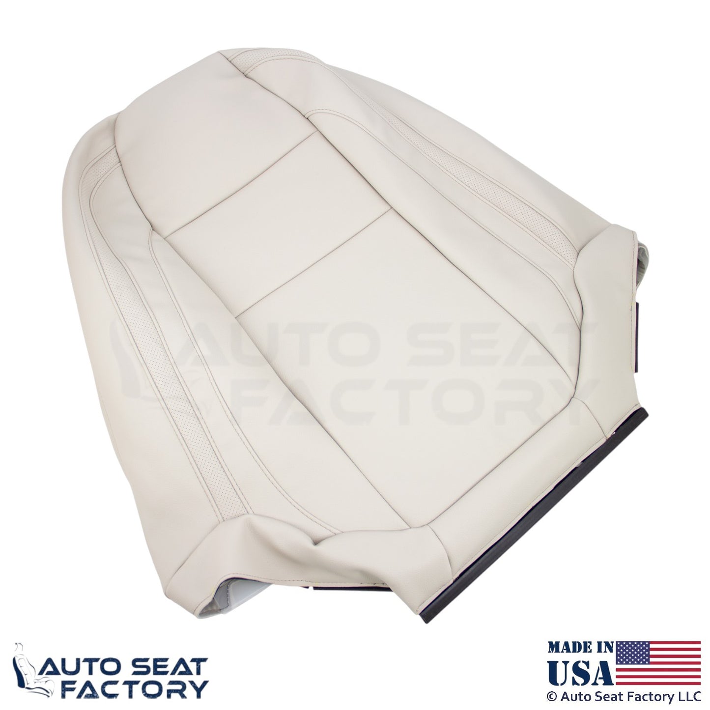 2008-2013 Fits Volvo C70 Leather Perf. Front Replacement Covers Calcite Cream - OEM-Style Replacement Seat Cover