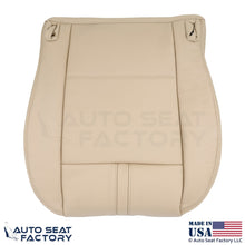 2003-2010 Fits BMW X3 Genuine Leather Front Passenger Bottom Cover Sand Beige - OEM-Style Replacement Seat Cover