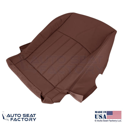 2008-2012 Fits Infiniti EX35 Genuine Leather Front Bottom Seat Covers Chestnut - OEM-Style Replacement Seat Cover