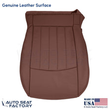 2008-2012 For Infiniti EX35 Genuine Leather Driver Bottom Seat Cover Chestnut - OEM-Style Replacement Seat Cover