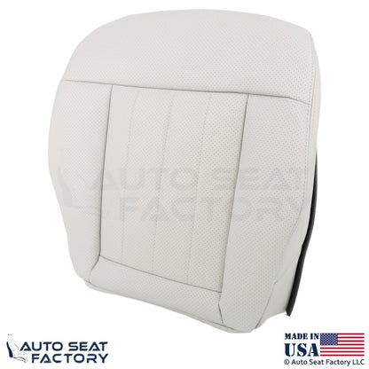 2010-2013 Fits Mercedes Benz E550 E350 Leatherette Perf. Bottom Covers Ash Gray - OEM-Style Replacement Seat Cover